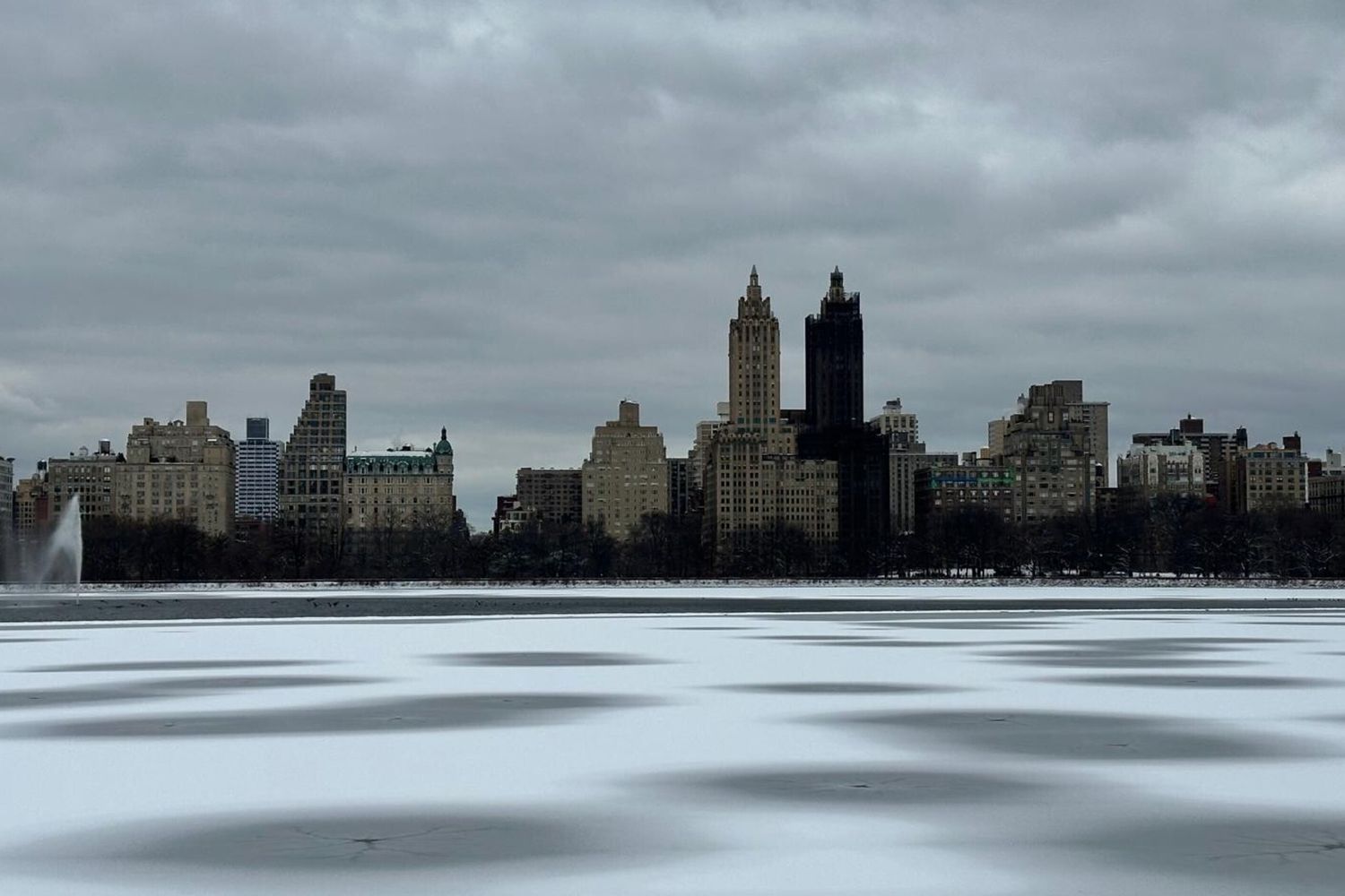 New York sotto la neve