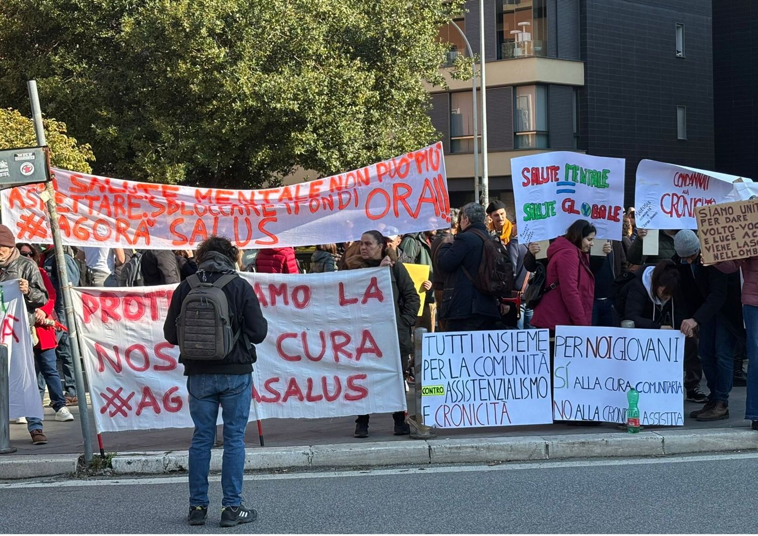 protesta rete salute mentale regione lazio