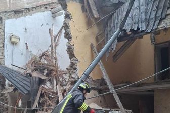Crolla la chiesa di San Biagio a Savigno, Valsamoggia (Bo)