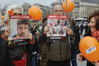 Manifestazione per la liberazione degli ostaggi