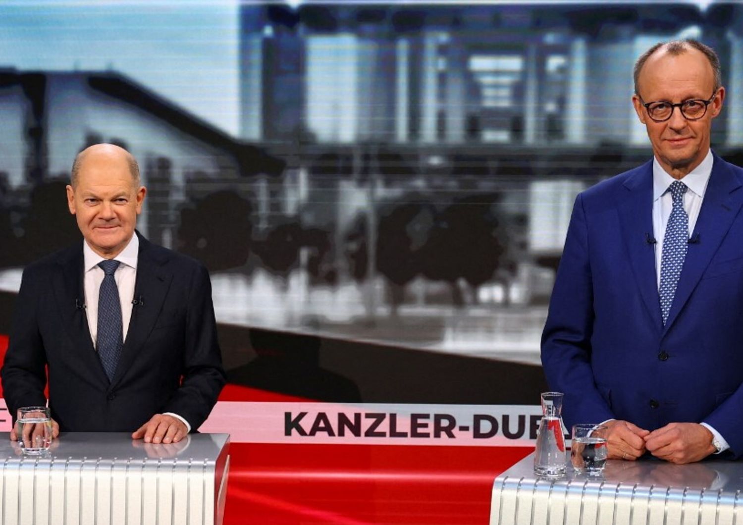 Olaf Scholz e Friedrich Merz