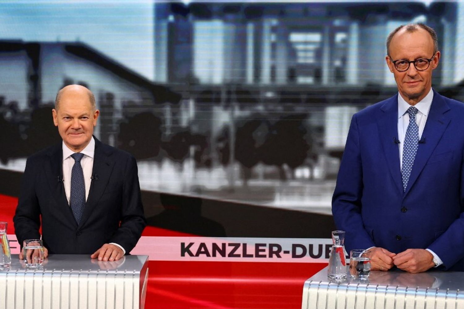 Olaf Scholz e Friedrich Merz