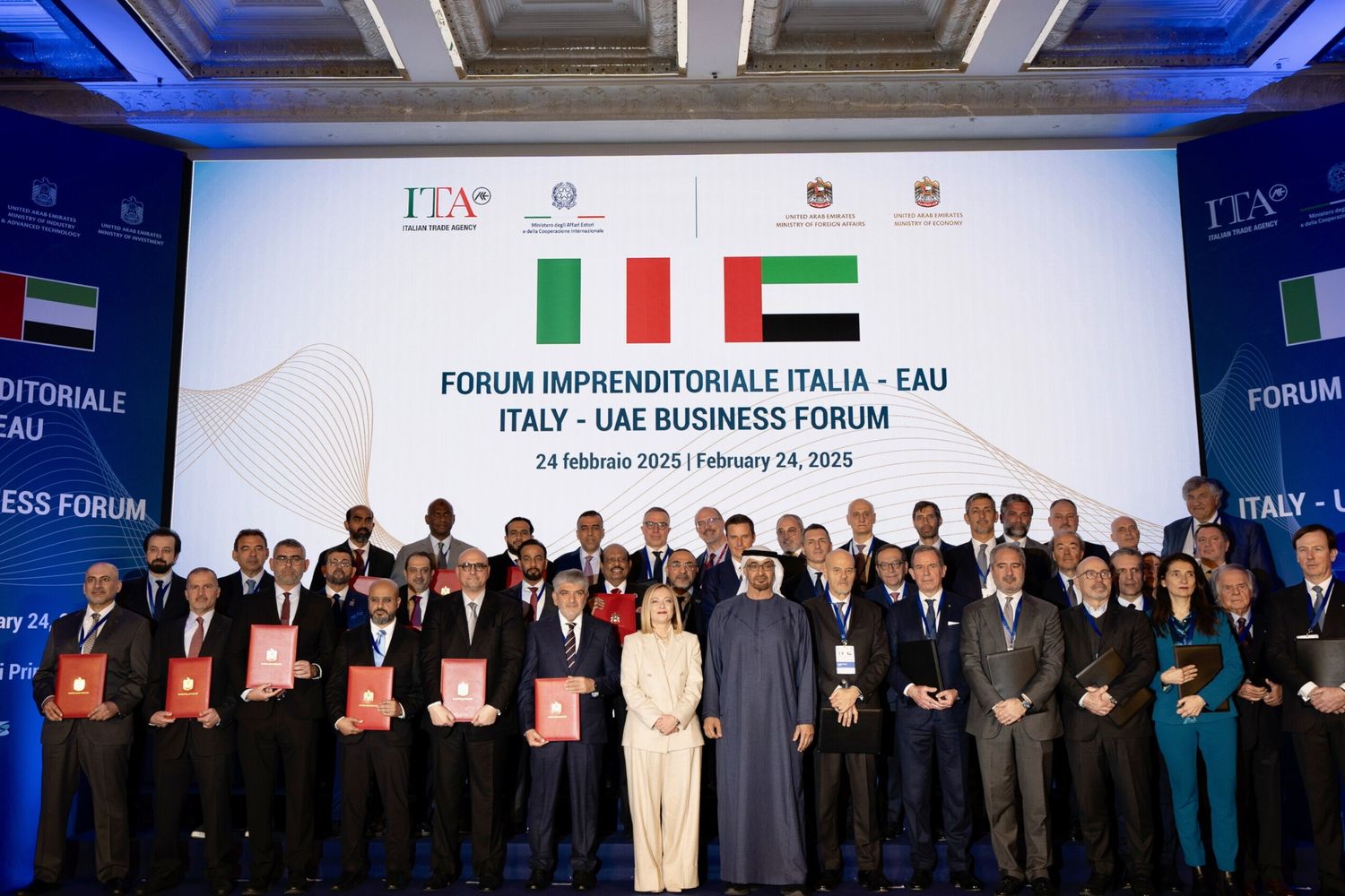 Cooperazione: gli Emirati Arabi Uniti e l'Italia firmano oltre 40 nuovi accordi