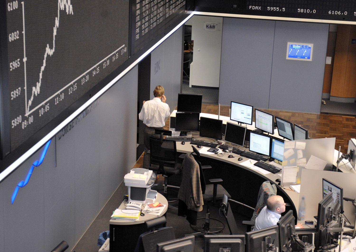 Trader della Borsa di Francoforte