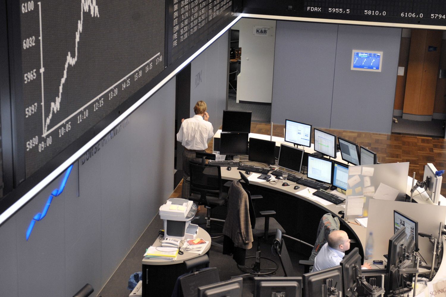 Trader della Borsa di Francoforte