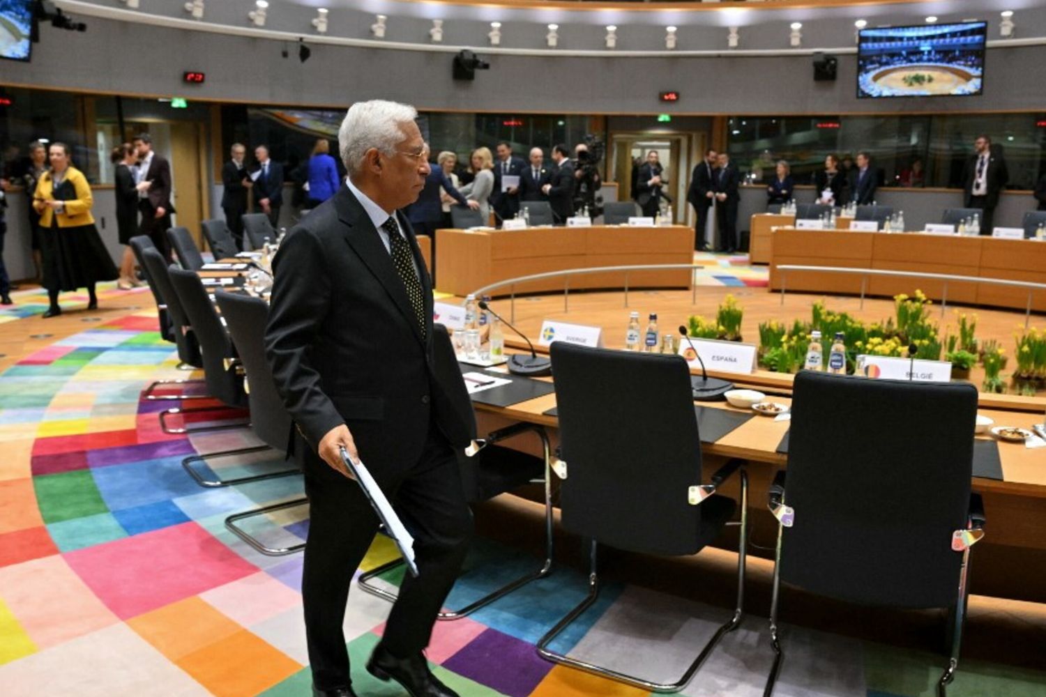 Il presidente del Consiglio europeo, Antonio Costa