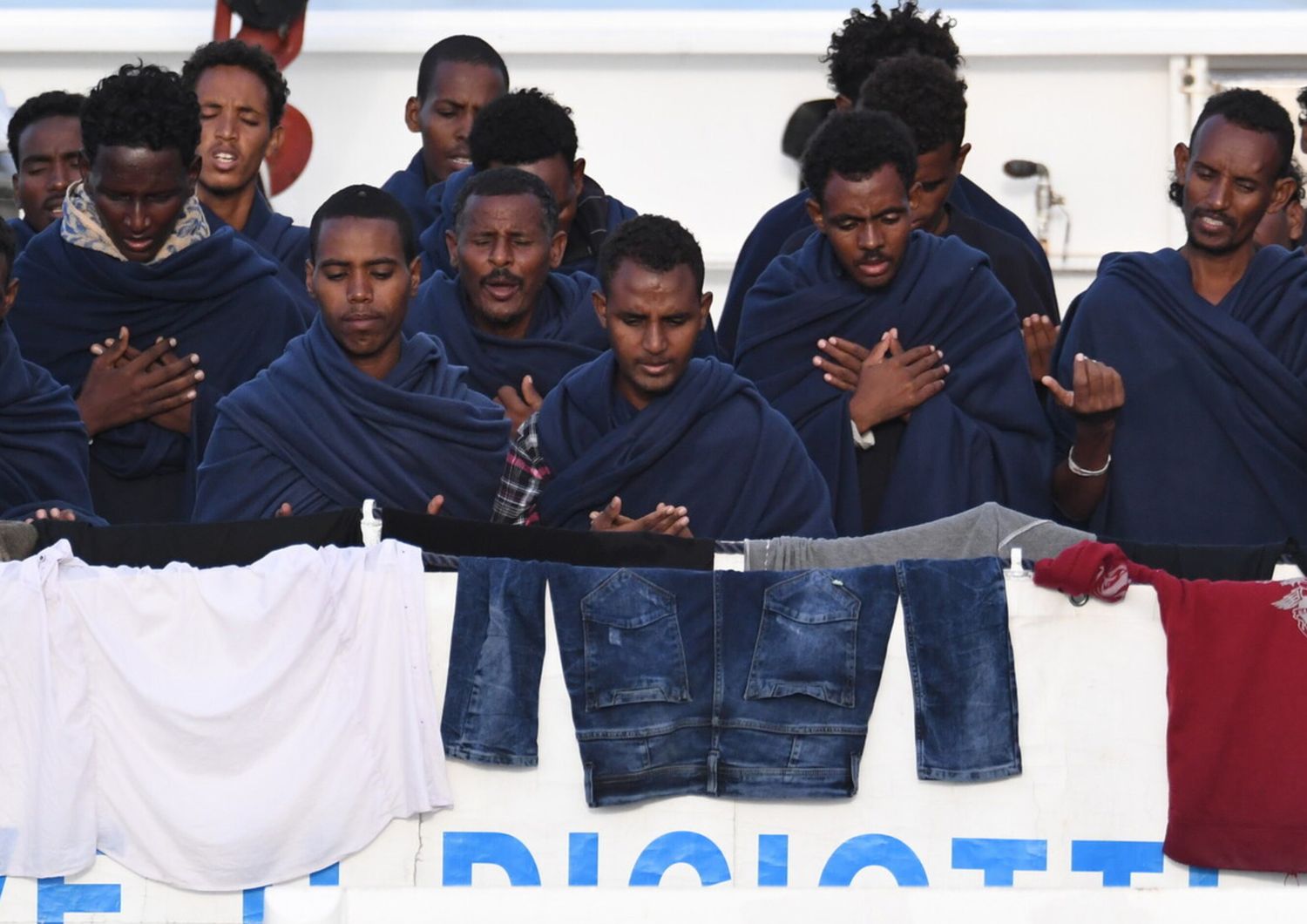 &nbsp;Migranti a bordo della nave Diciotti