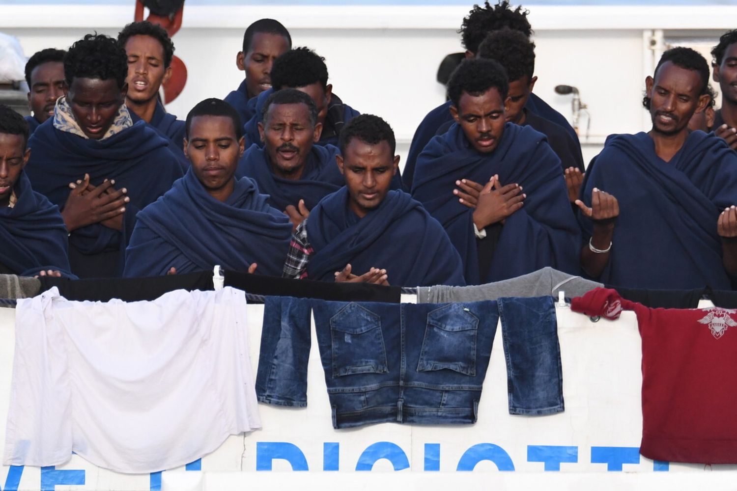 &nbsp;Migranti a bordo della nave Diciotti