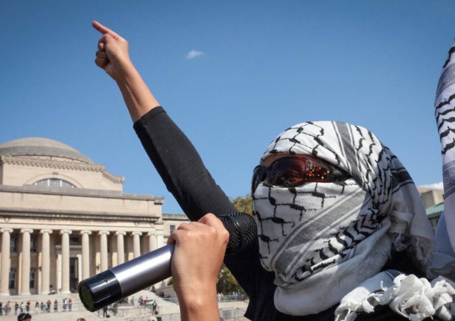Manifestazione Pro Palestina nel campus della Columbia University