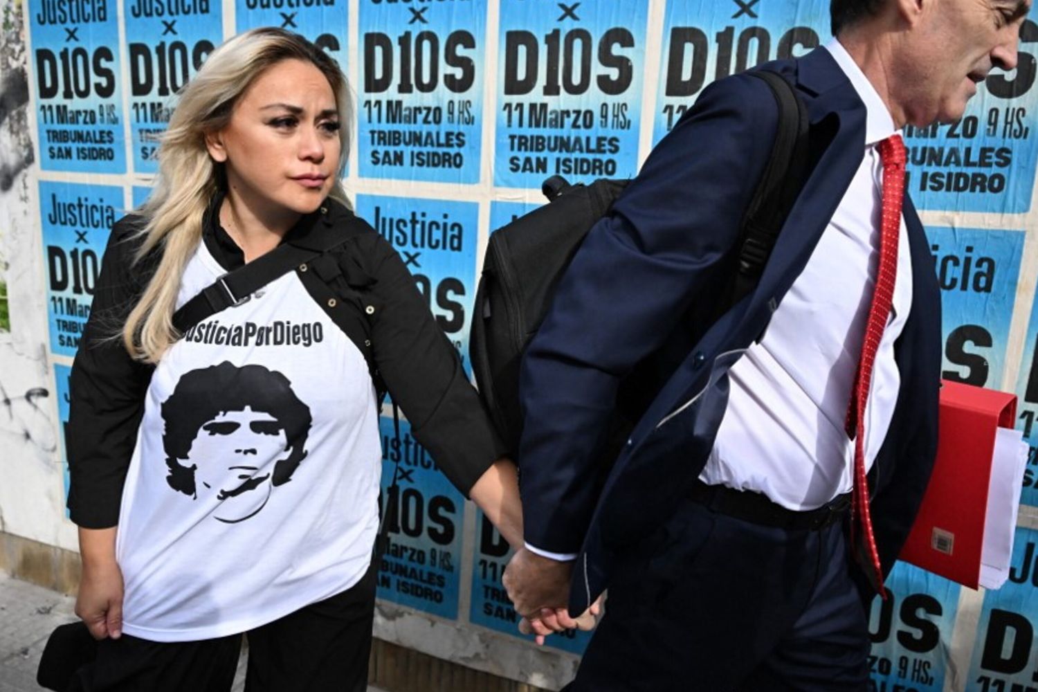 Veronica Ojeda (L), ex moglie di Diego A. Maradona