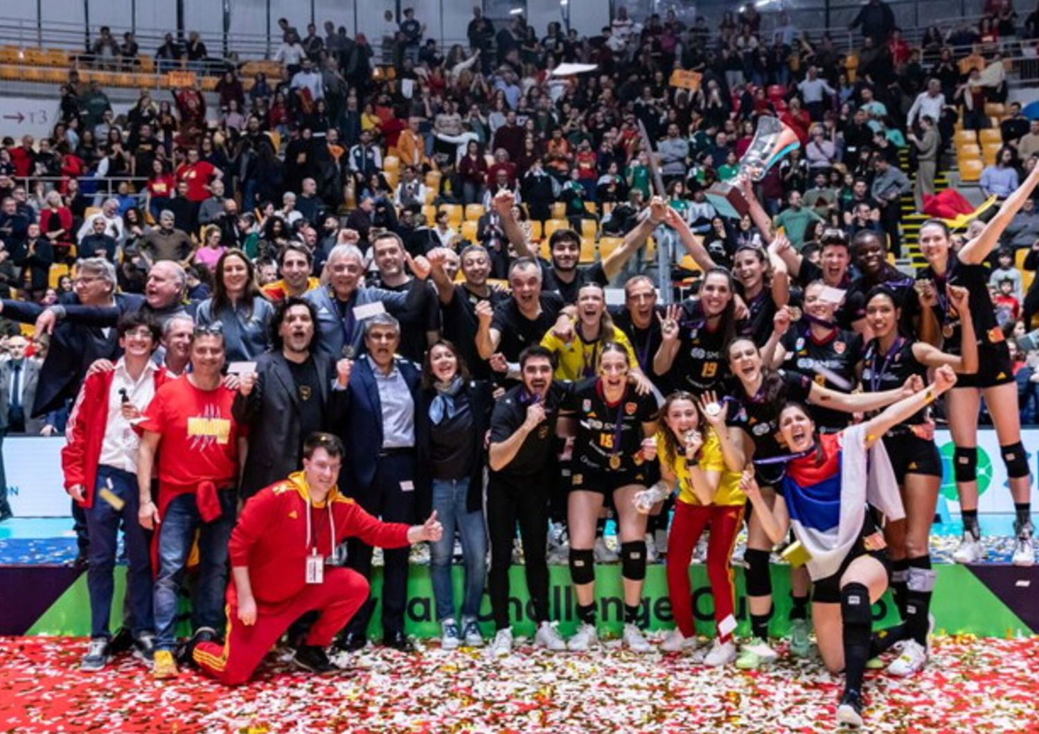 smi roma volley vince la cev ma retrocede in a2