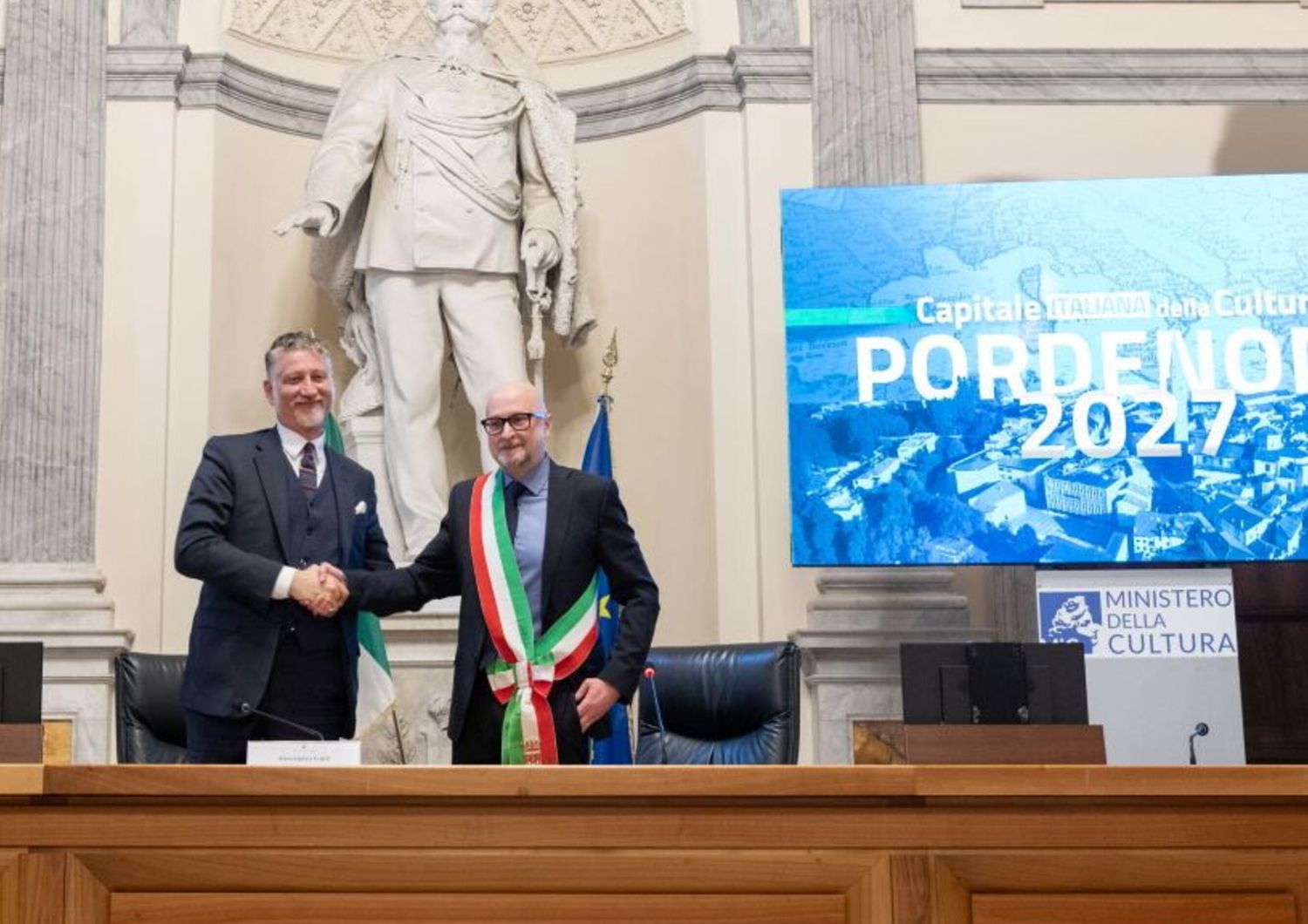 Alessandro Giuli e  Alberto Parigi