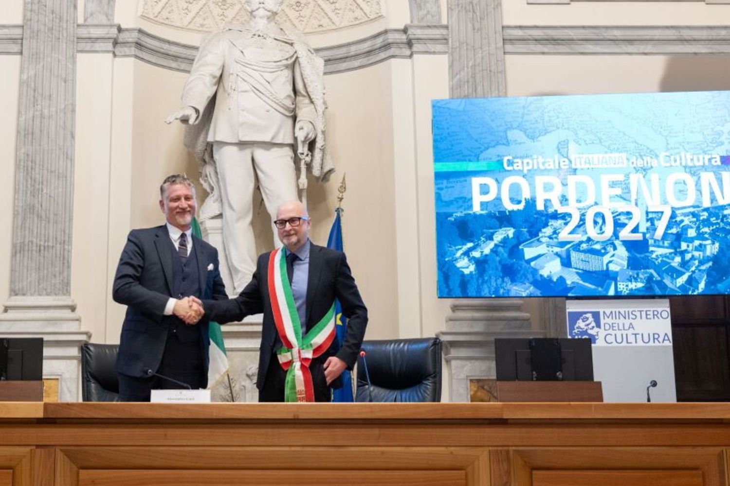 Alessandro Giuli e  Alberto Parigi