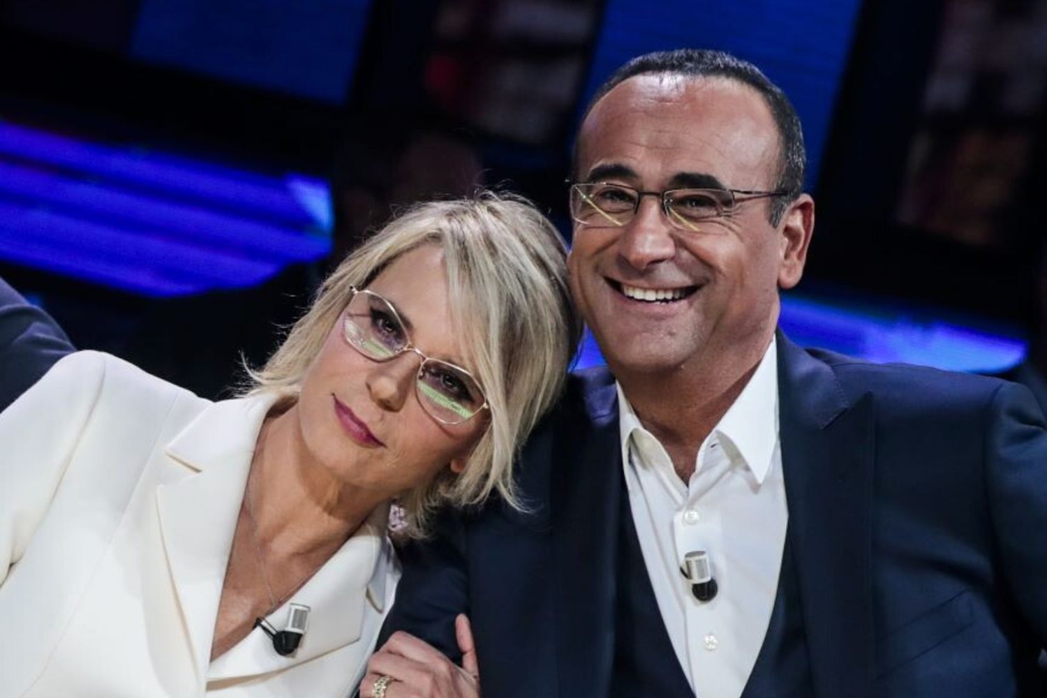 Maria De Filippi e Carlo Conti