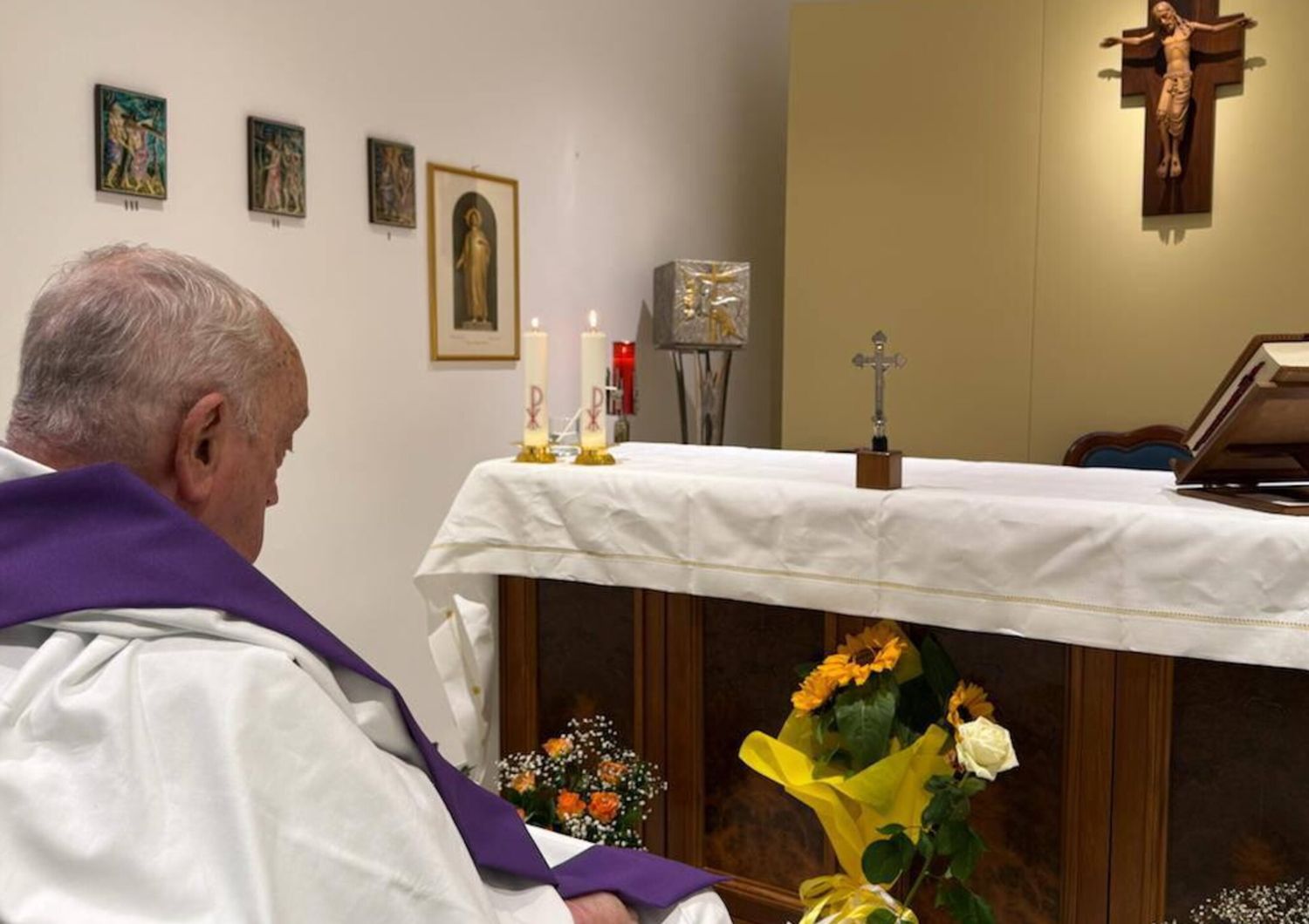 Diffusa la prima foto del Papa al Gemelli