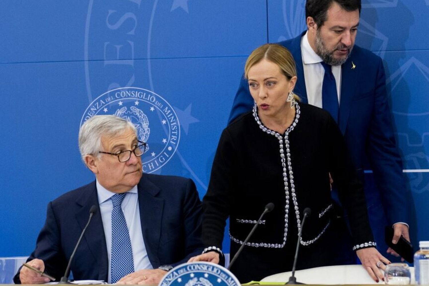 Tajani - Meloni - Salvini