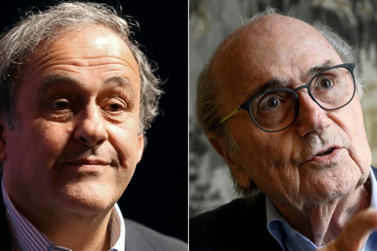 Michel Platini e Sepp Blatter