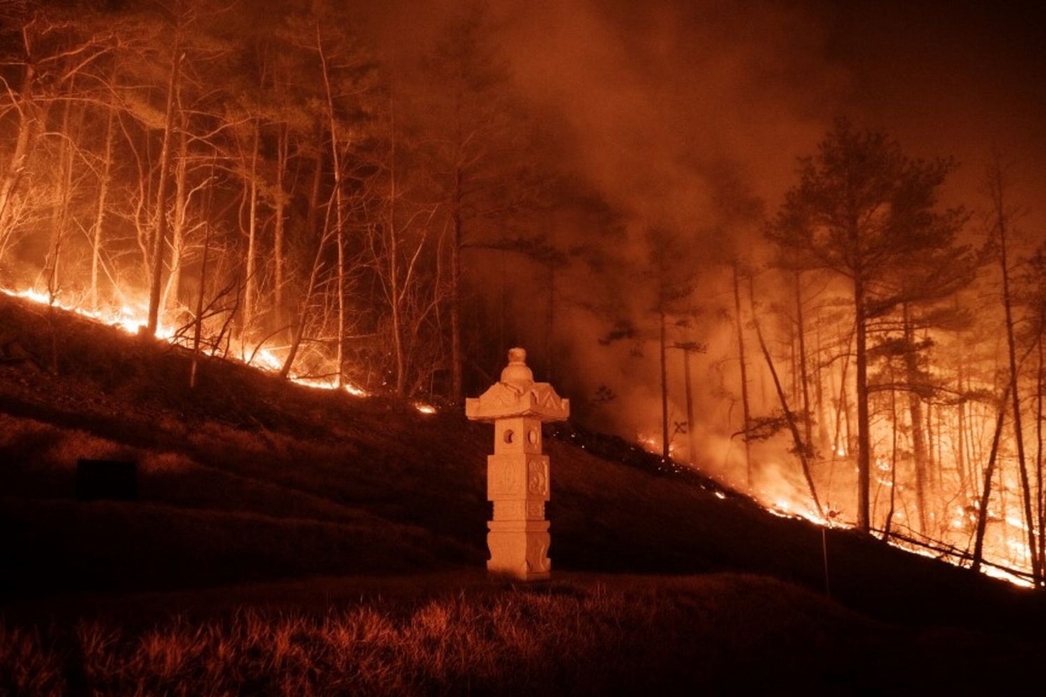 Incendi in sud Corea
