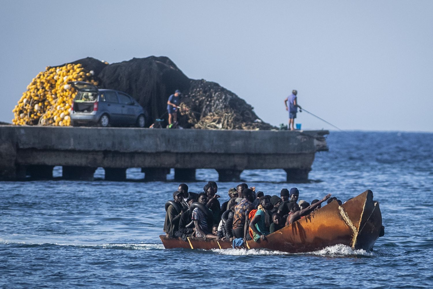 Sbarchi a Lampedusa (Foto di repertorio)&nbsp;