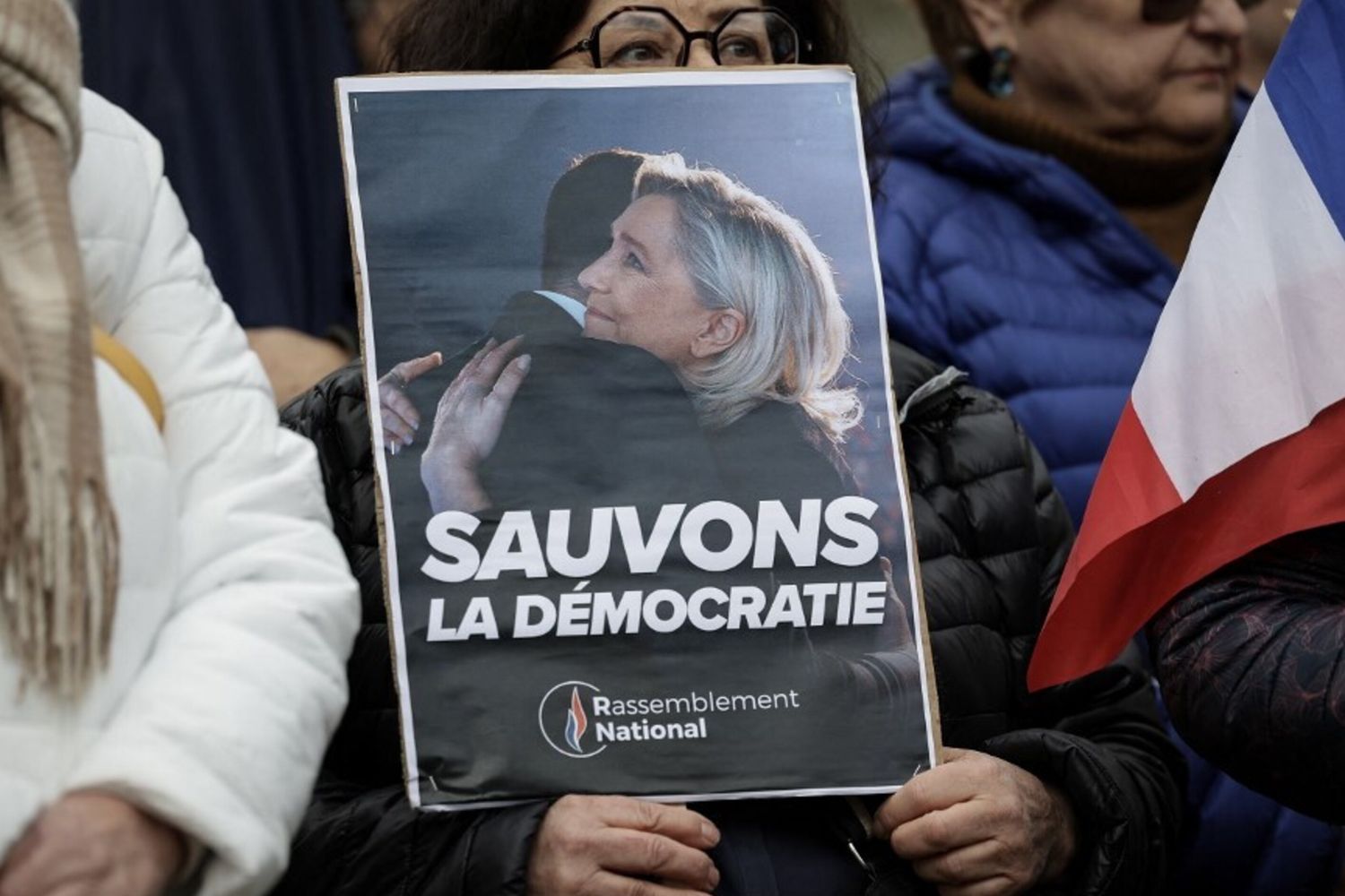 Manifestazione a sostegno Marine Le Pen