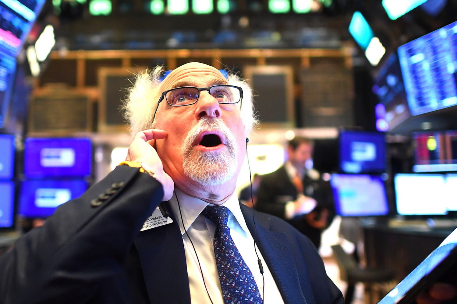 Un trader a Wall Street