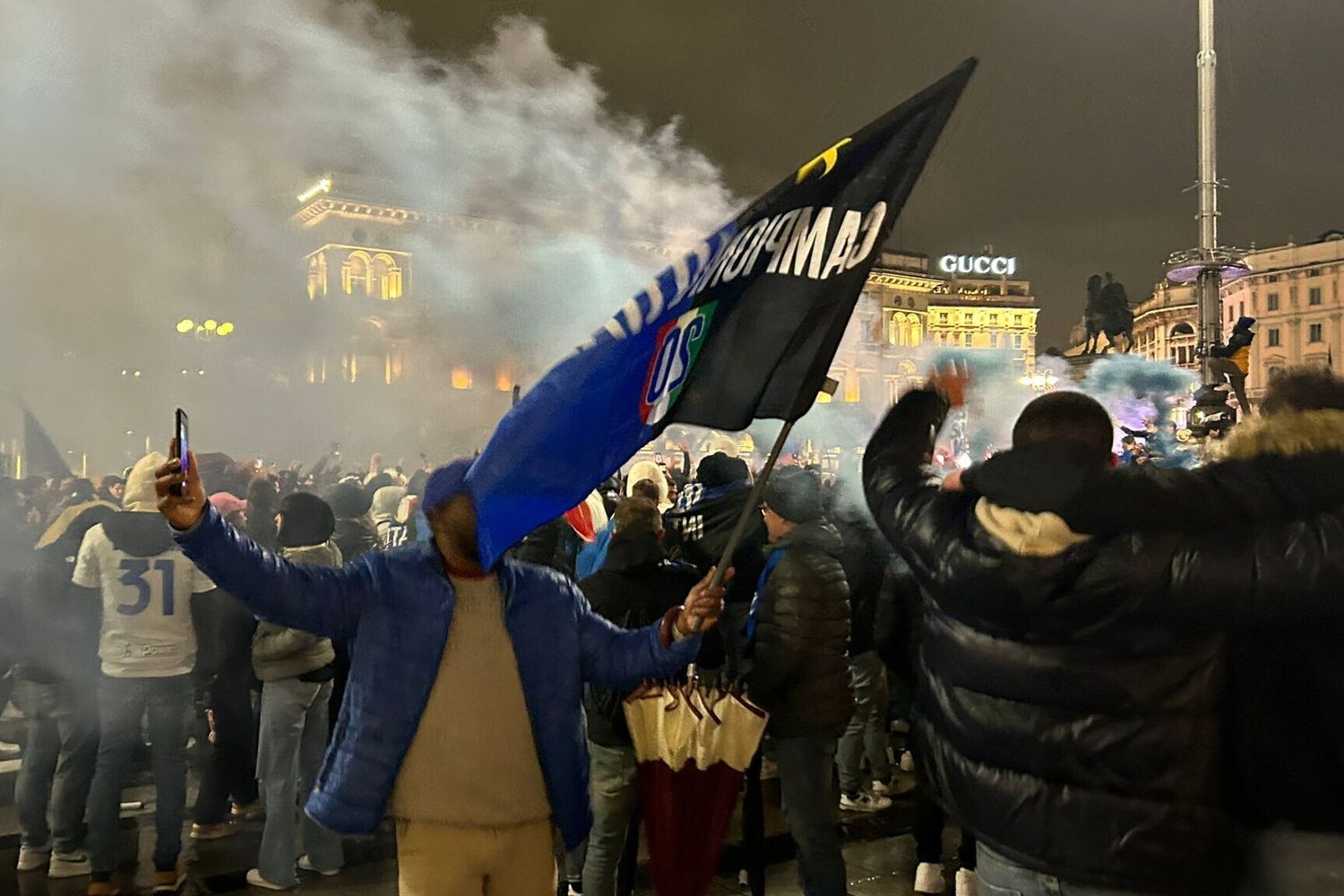 Festa dei tifosi dell’Inter