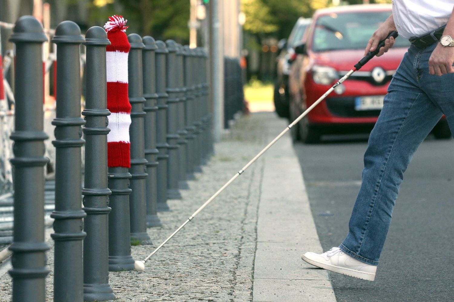 Un bastone per non vedenti