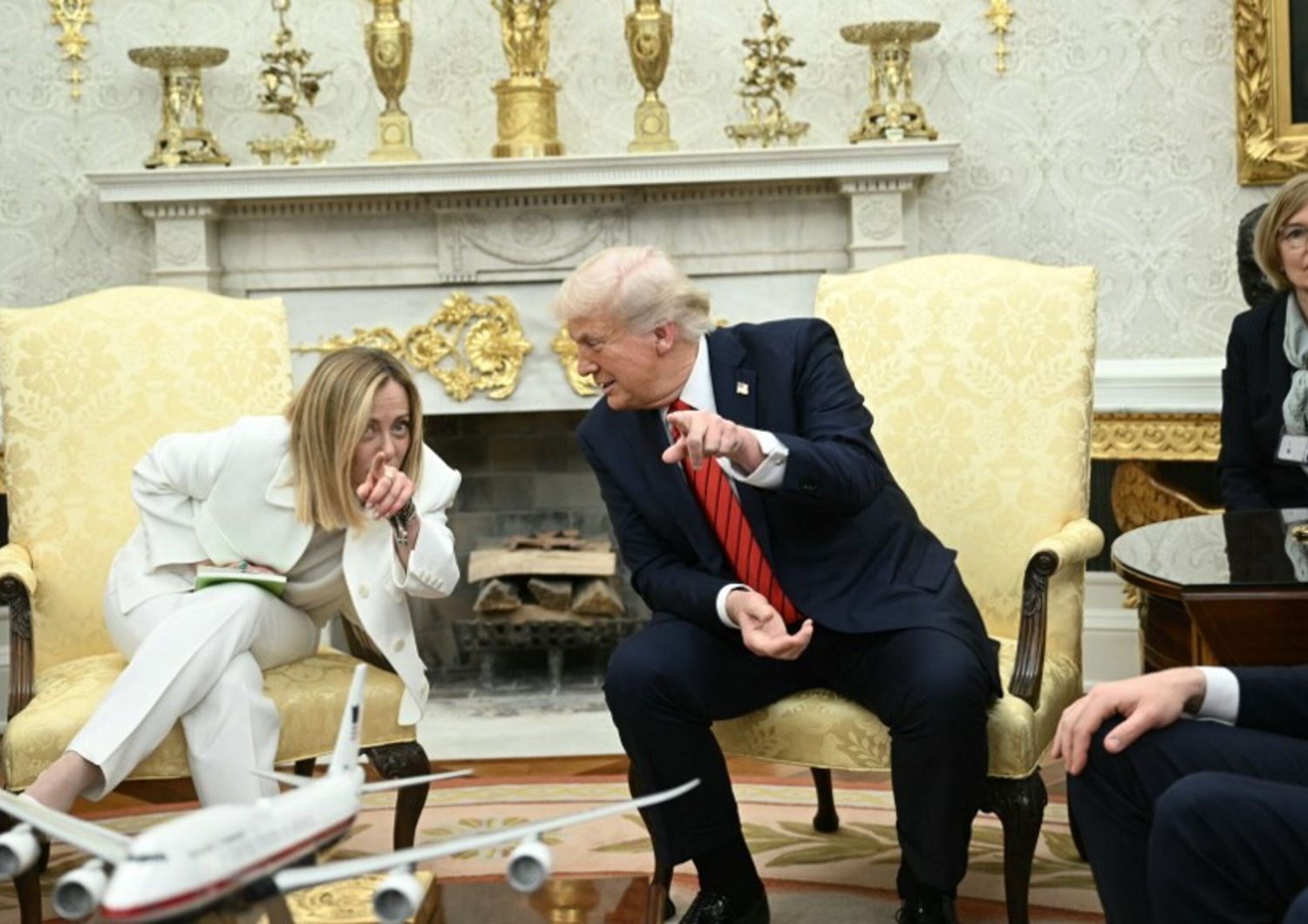 Giorgia Meloni e Donald Trump alla Casa Bianca