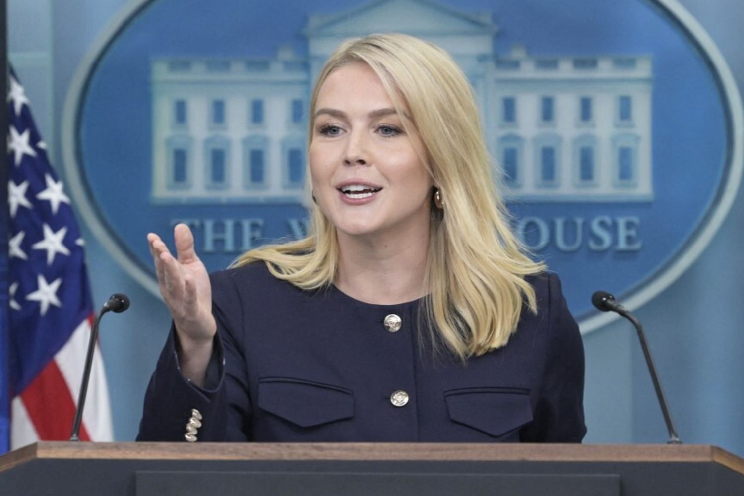 La portavoce della Casa Bianca, Karoline Leavitt