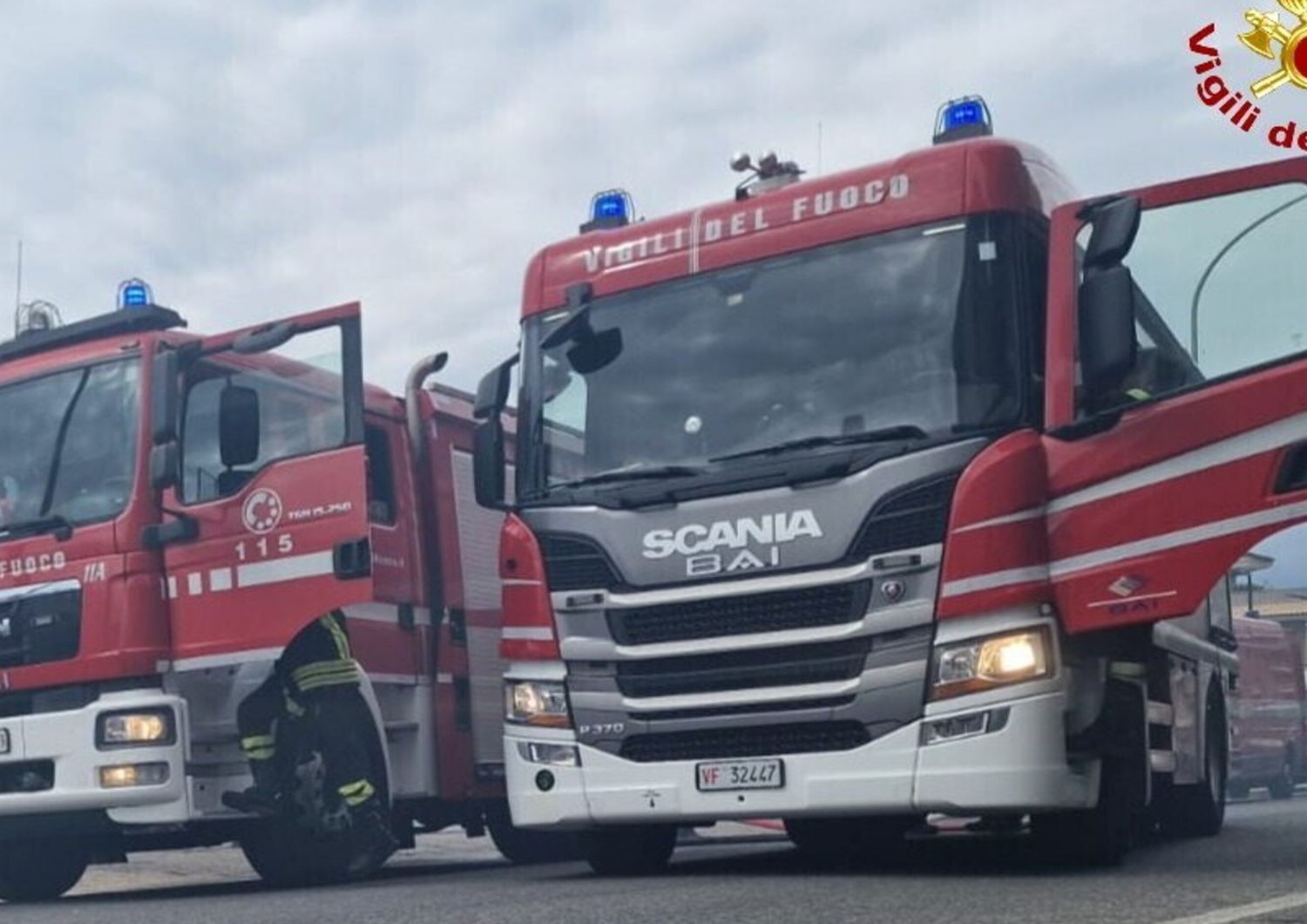 Incendio a Genova