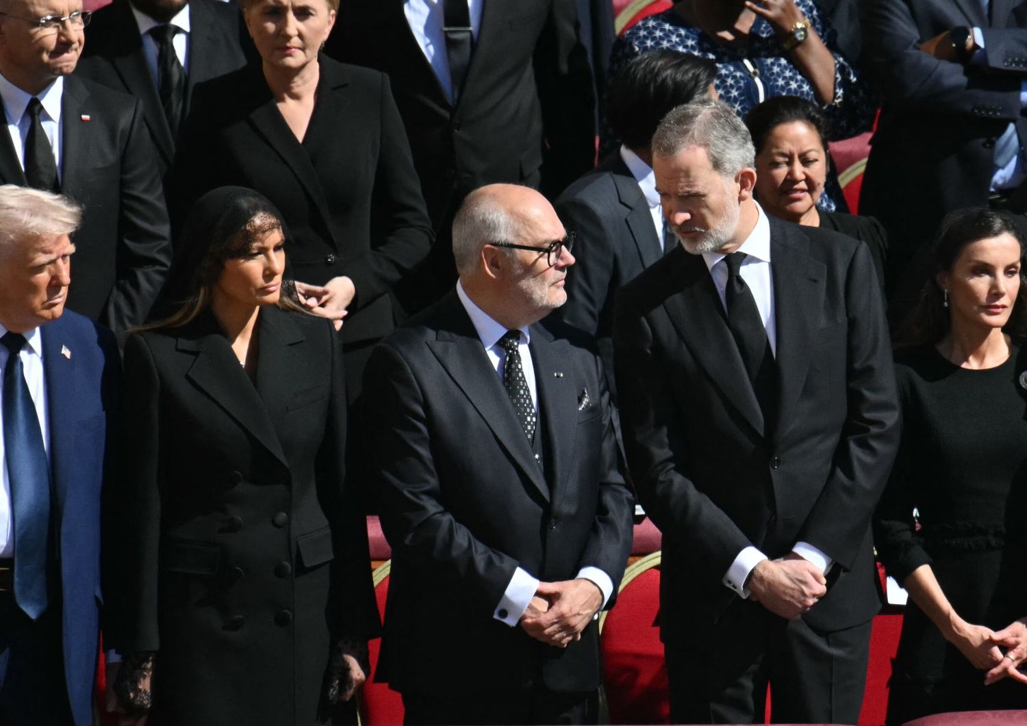 Donald e Melania Trump, re Felipe e la regina Letizia di Spagna