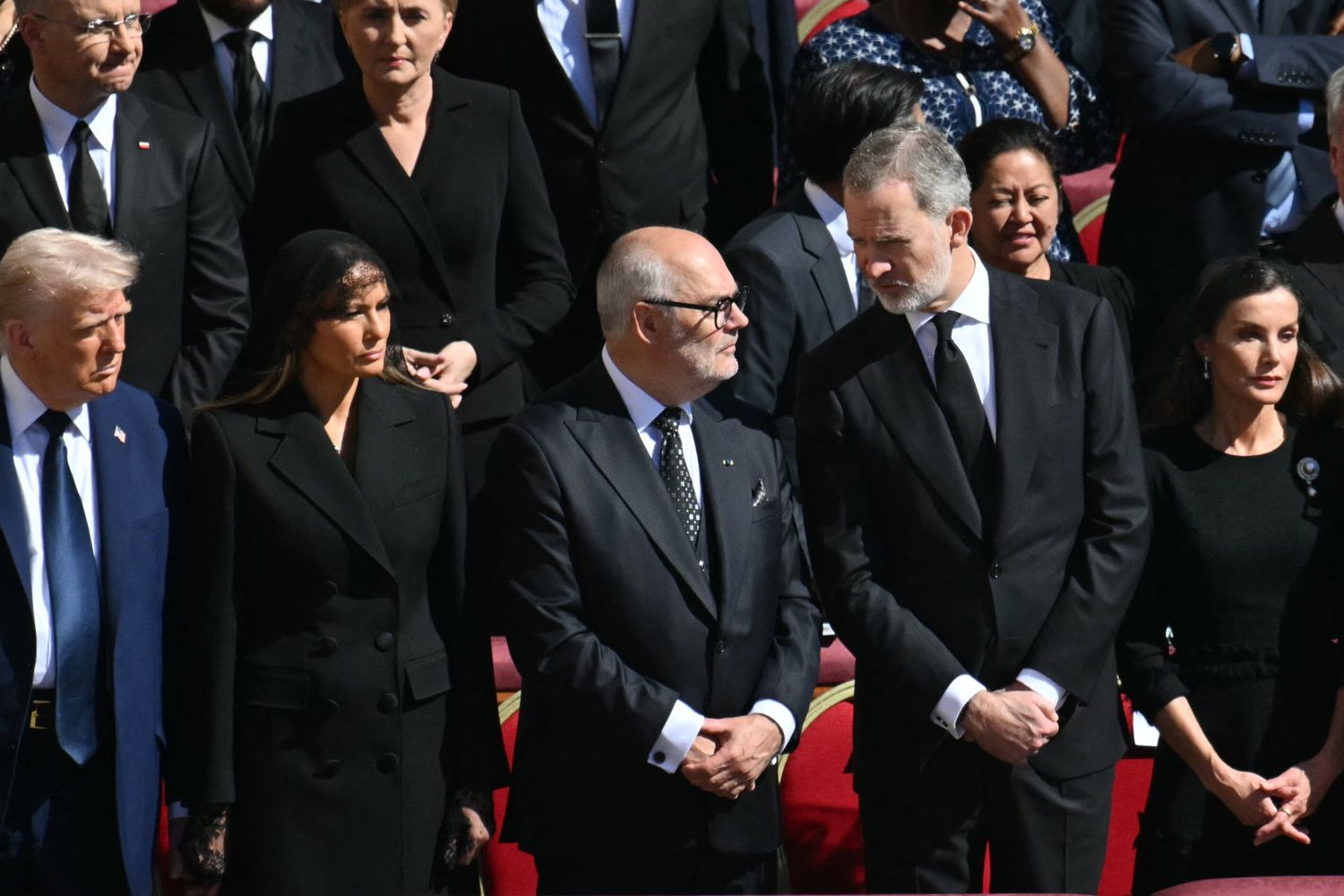 Donald e Melania Trump, re Felipe e la regina Letizia di Spagna