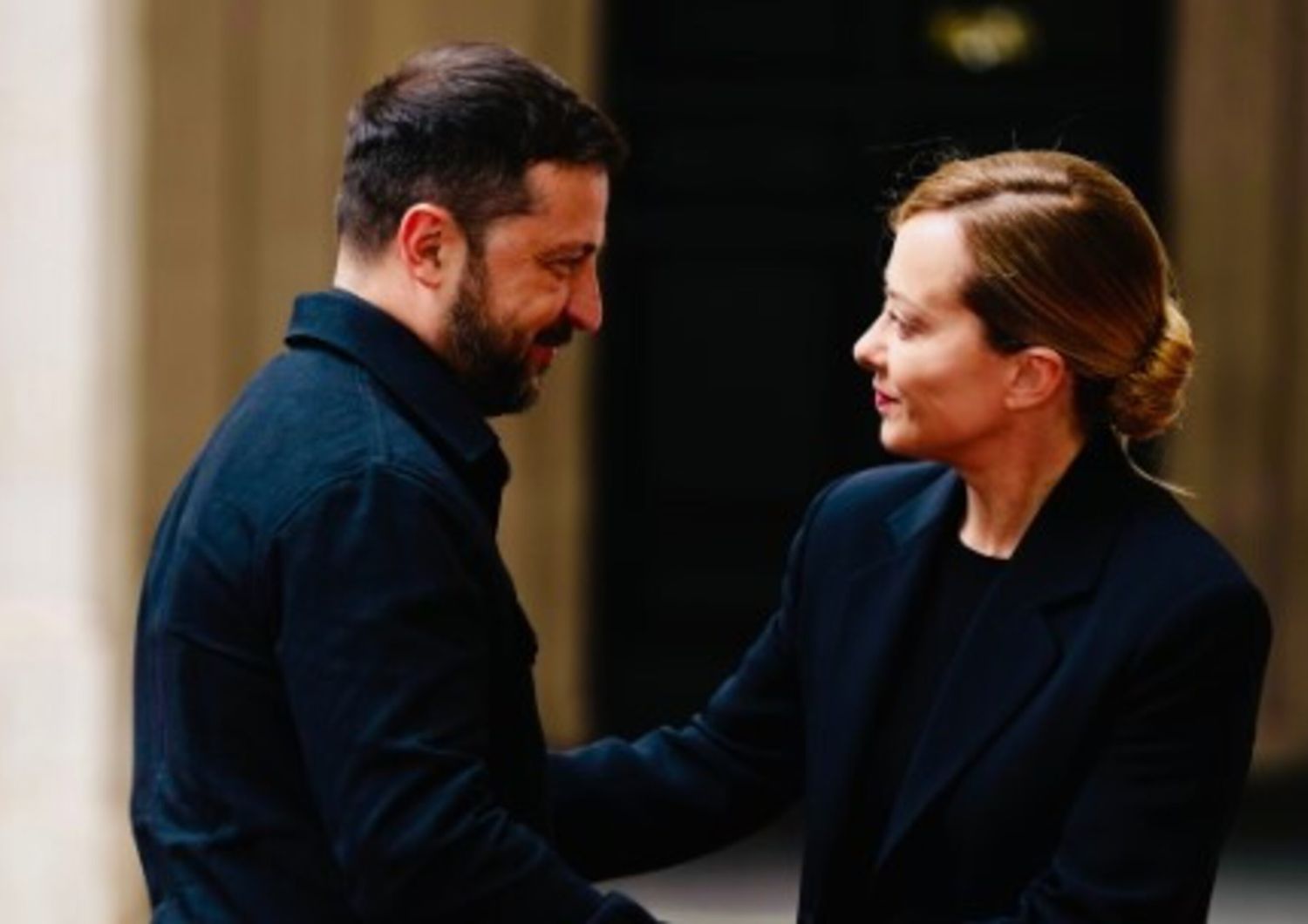 Zelensky e Meloni a Palazzo Chigi