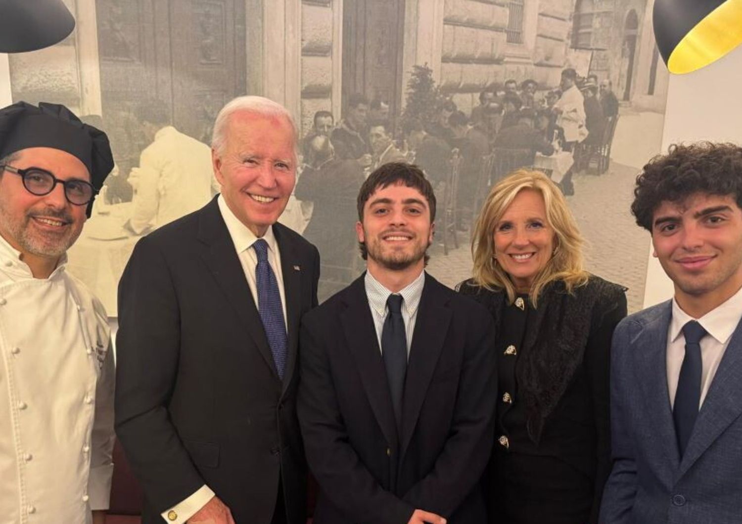 Biden a pranzo a Il Falchetto