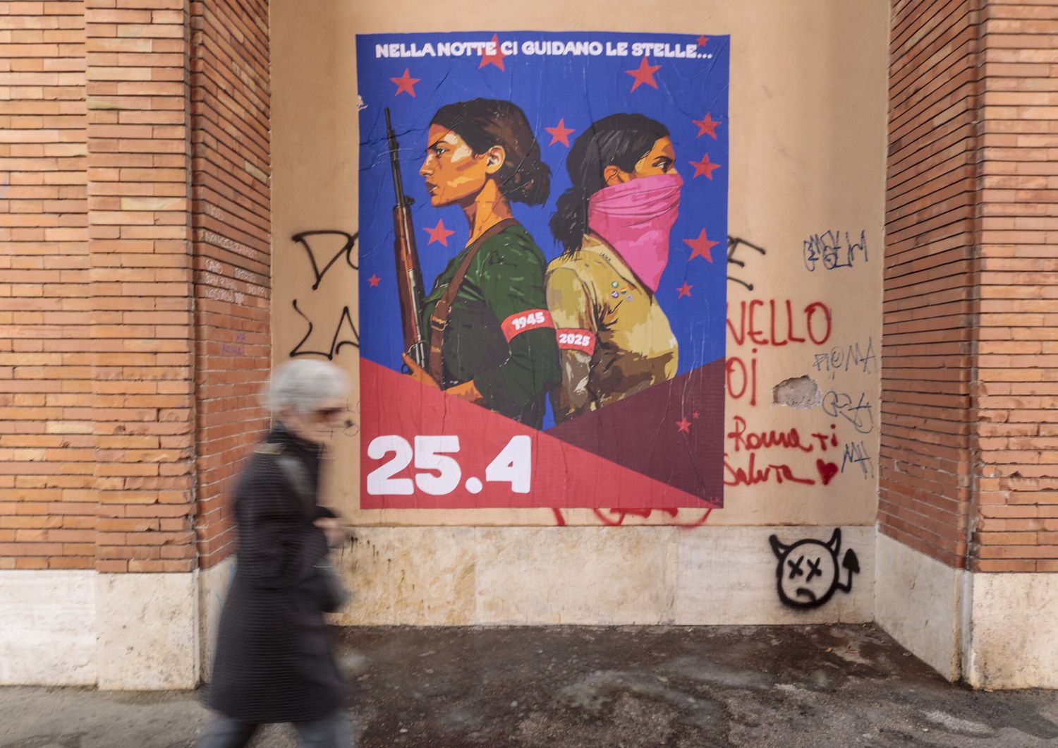 Roma distrutta opera Laika 25 aprile