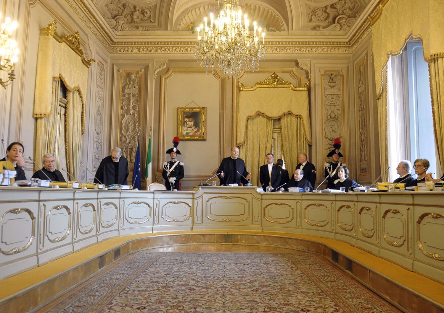 Corte Costituzionale, seduta pubblica sulla costituzionalità della legge elettorale AGF