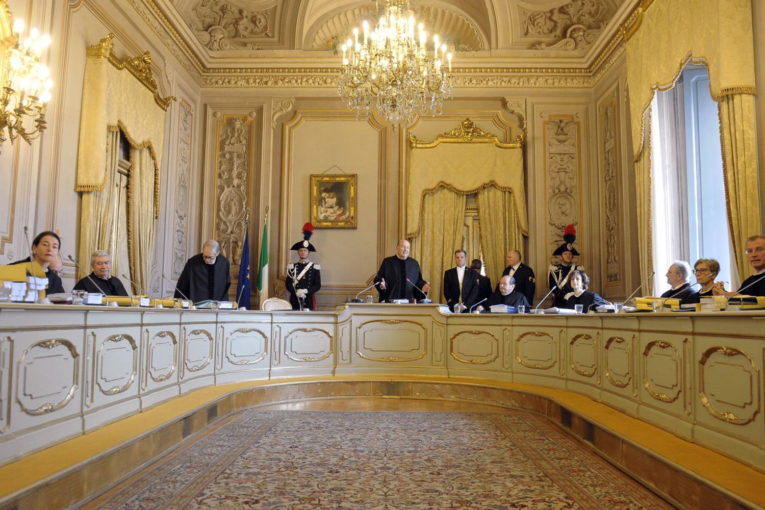 Corte Costituzionale, seduta pubblica sulla costituzionalità della legge elettorale AGF