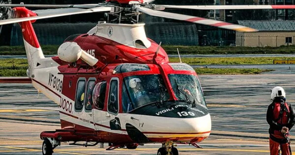 recuperati con l  elicottero i corpi dei due vigili del fuoco morti nel chietino