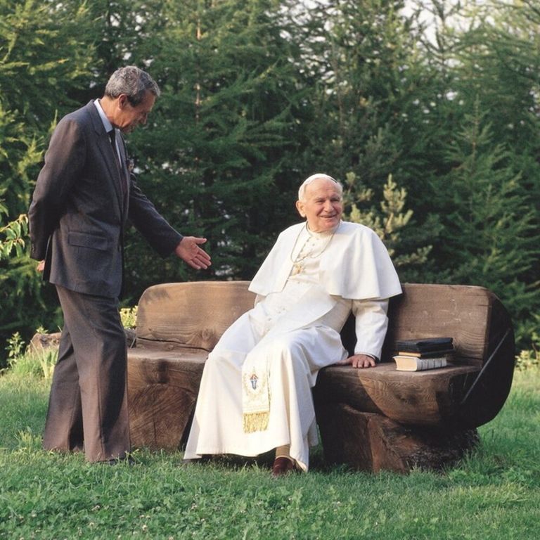 Joaquin Navarro-Valls e Karol Wojtyla