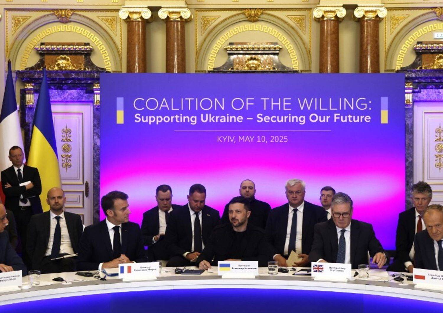 Zelensky, Macron, Starmer e Merz a Kiev