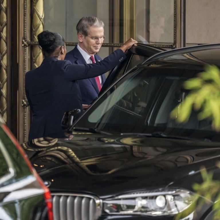 Il Segretario al Tesoro Usa Scott Bessent a Ginevra