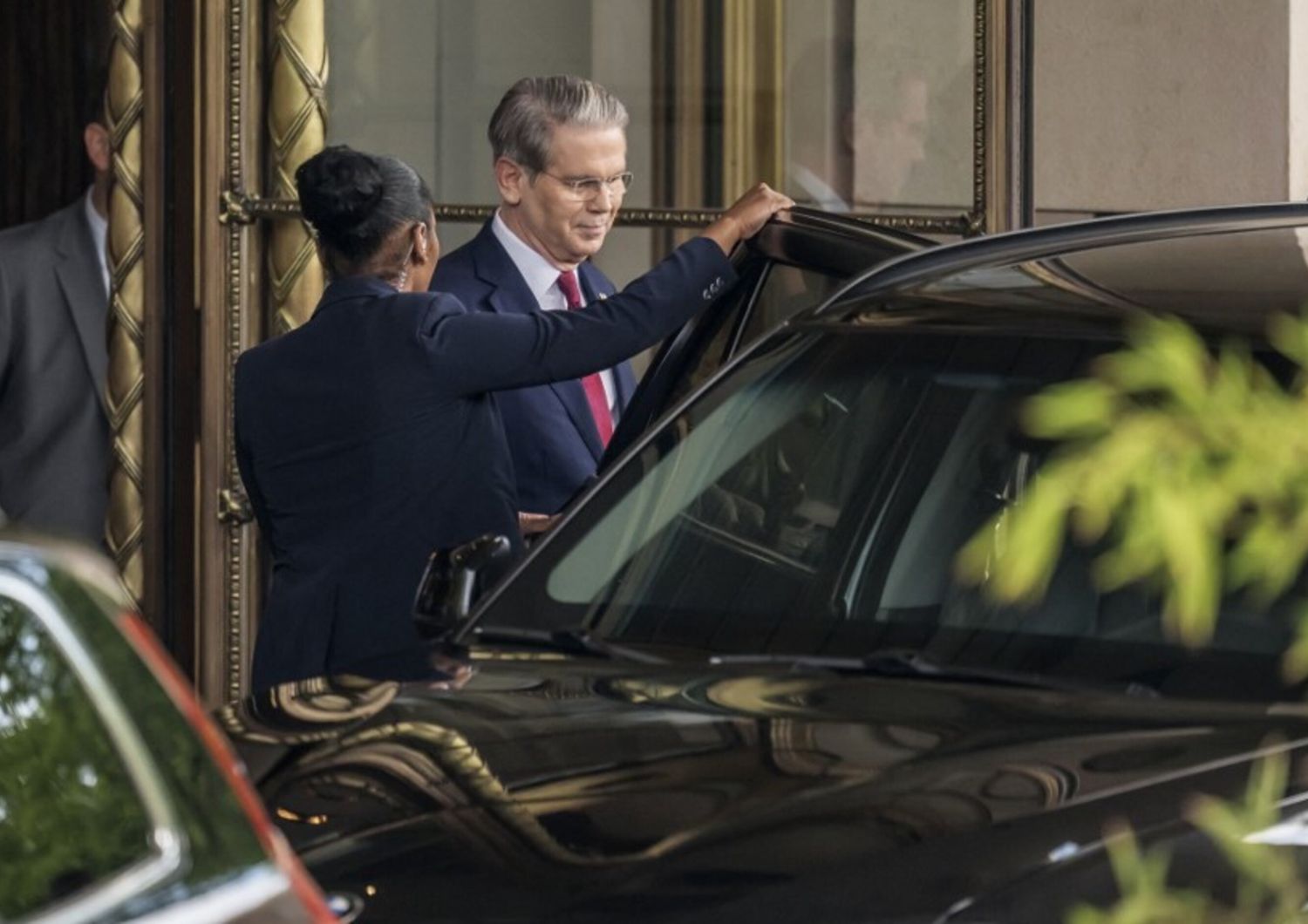 Il Segretario al Tesoro Usa Scott Bessent a Ginevra