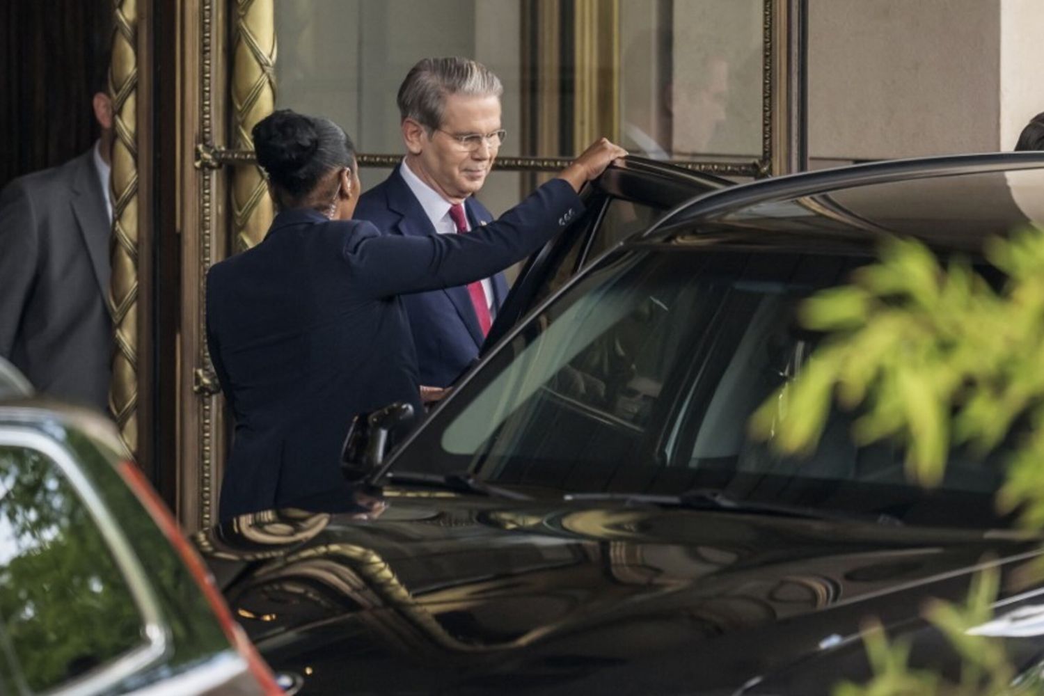 Il Segretario al Tesoro Usa Scott Bessent a Ginevra