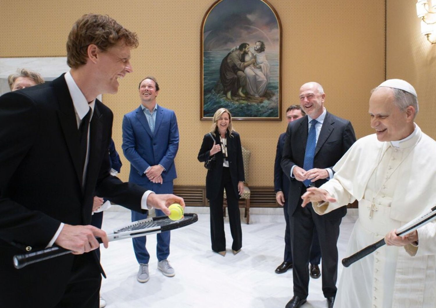 Jannik Sinner da Papa Leone XIV