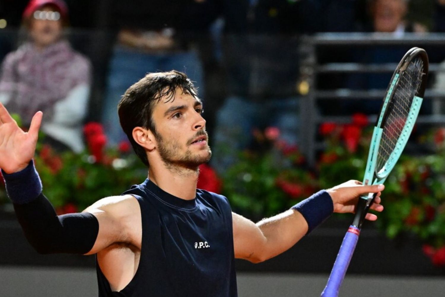 MUsetti batte Zverev a Roma