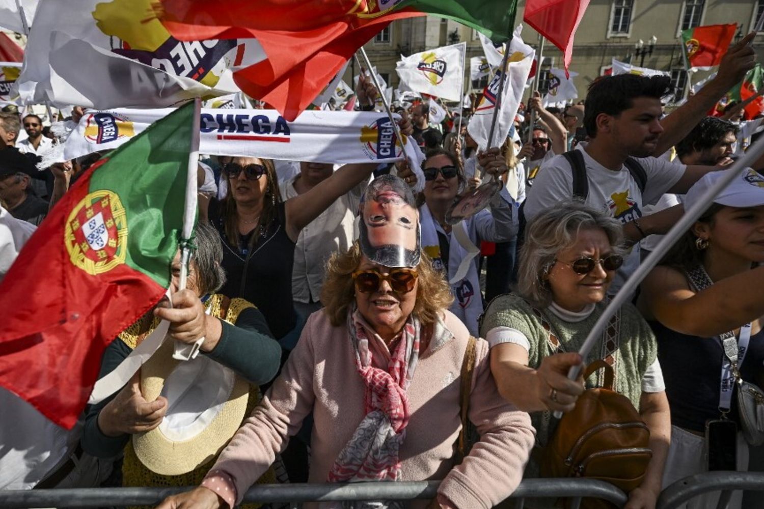un'immagine della campagna elettorale in Portogallo