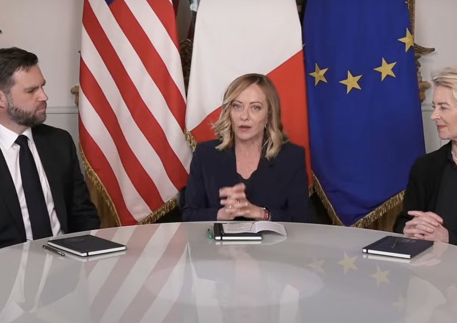 Meloni Vance von der Leyen incontro nuovo inizio