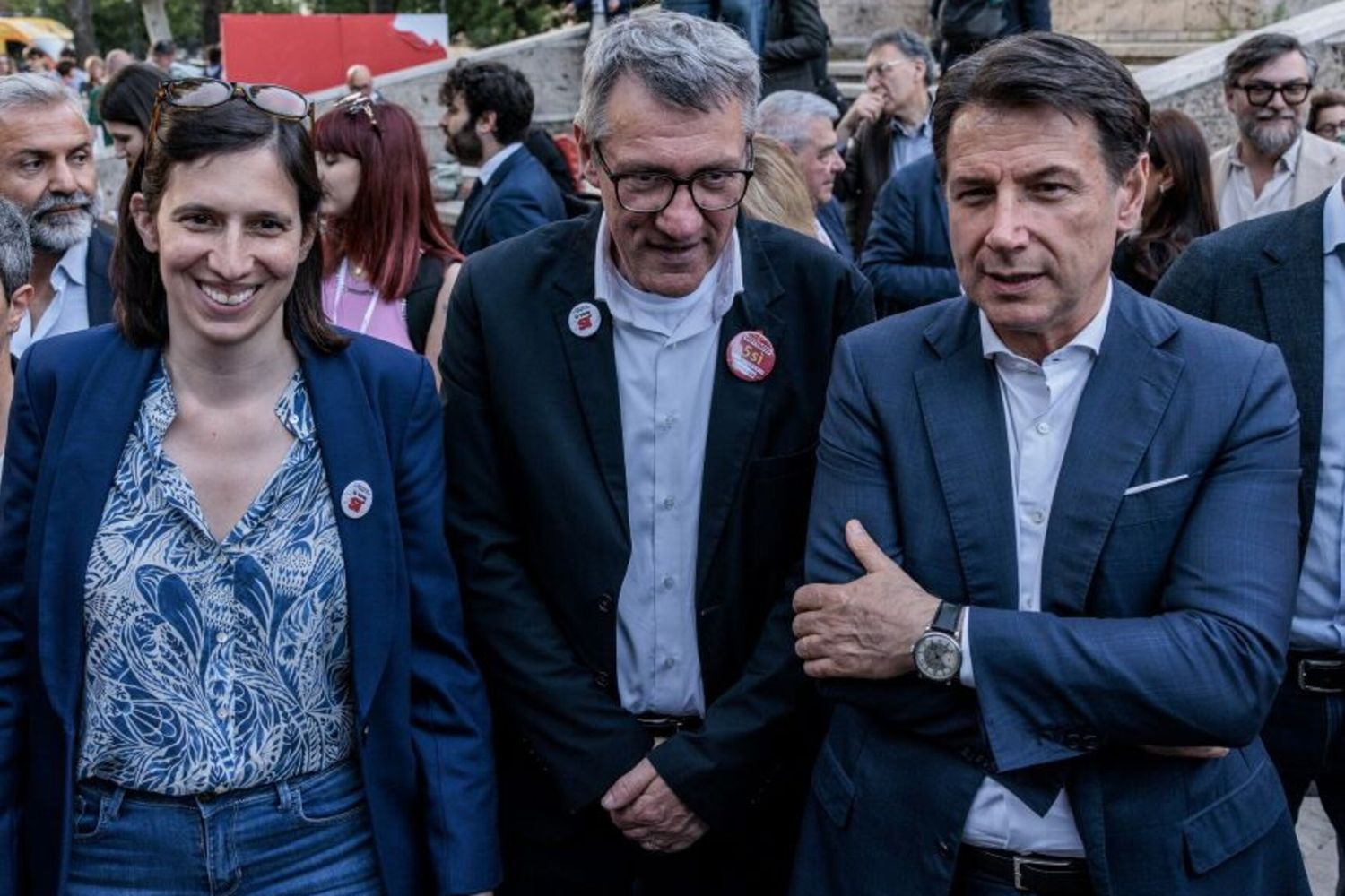 Schlein, Landini, Conte