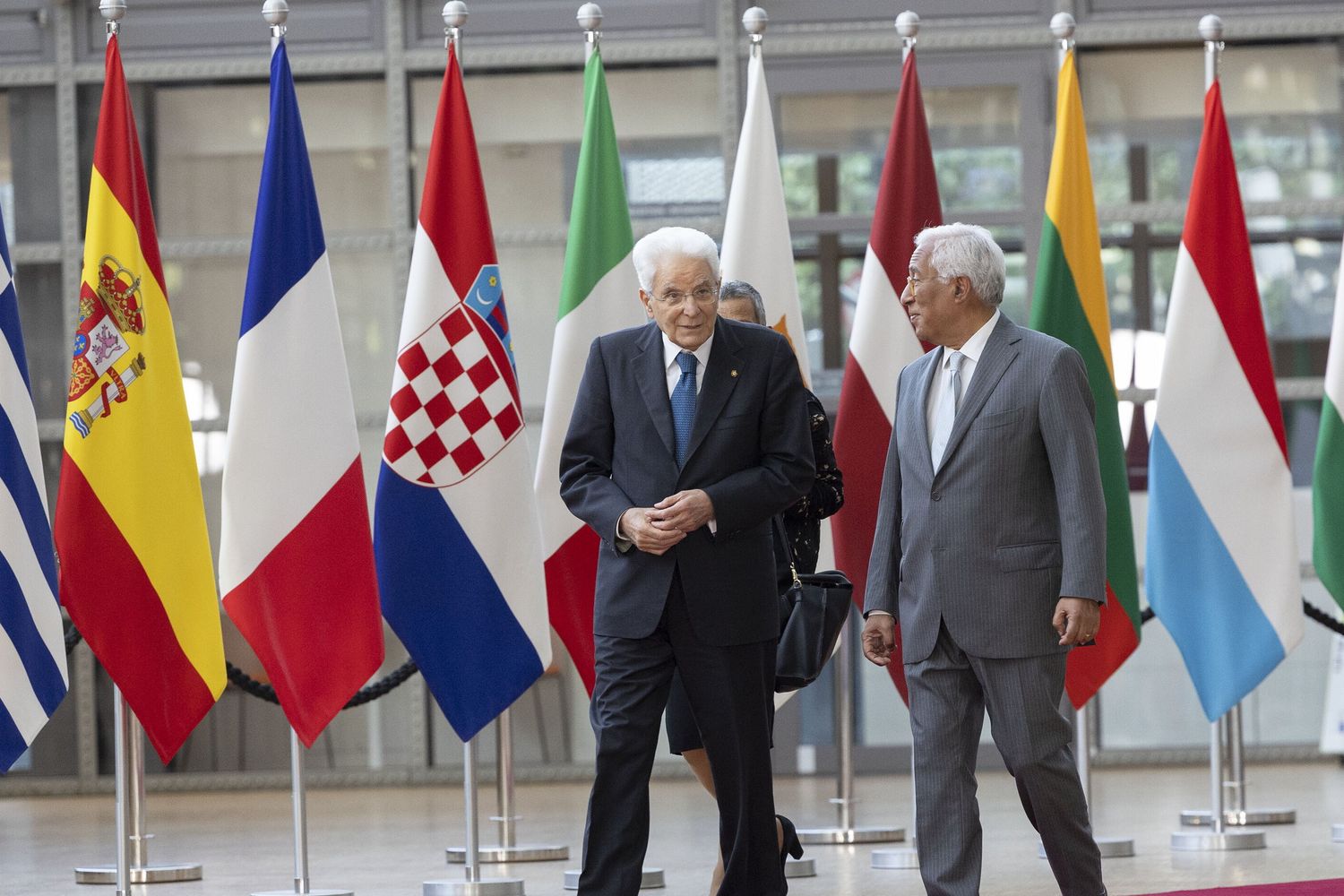 Il Presidente della Repubblica Sergio Mattarella incontra António Costa Presidente del Consiglio Europeo