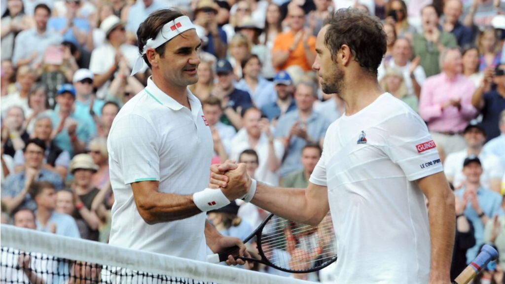 Gasquet e Federer a Wimbledon